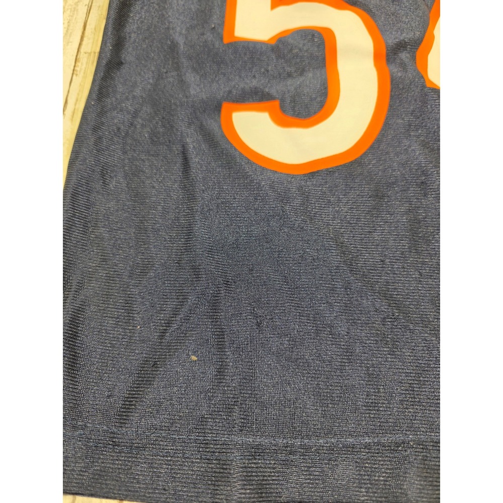 NFL Team Apparel Chicago Bears Brian Urlacher 54 Jersey Navy Blue Youth Small 8 - Picture 7 of 8